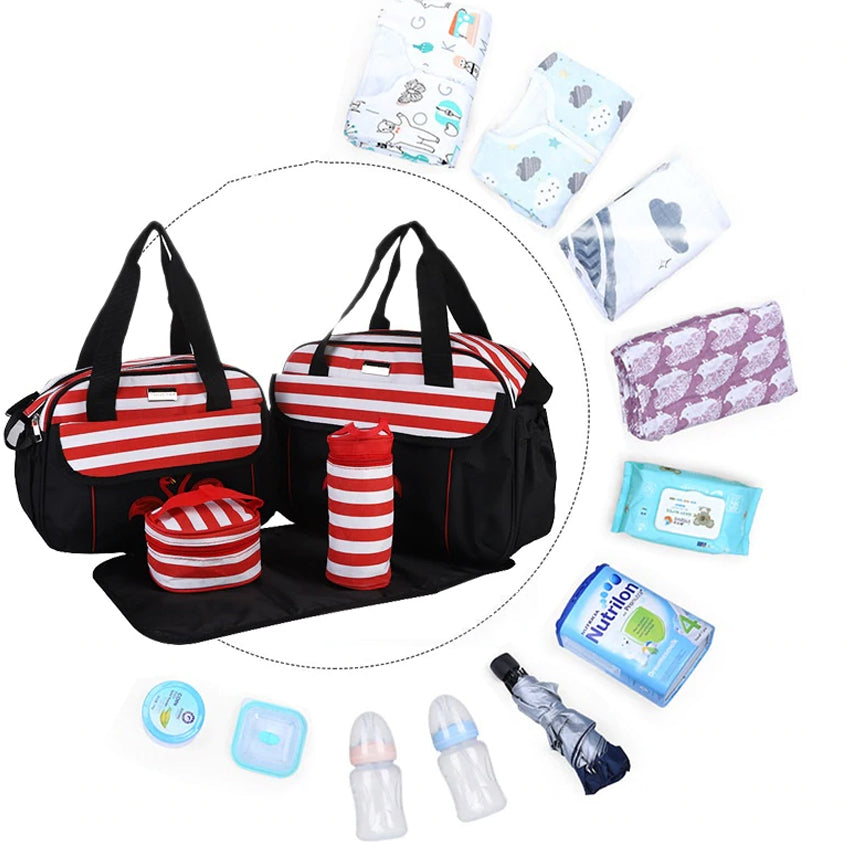 5PCS Baby Diaper bag One Shoulder Baby Bags 1069