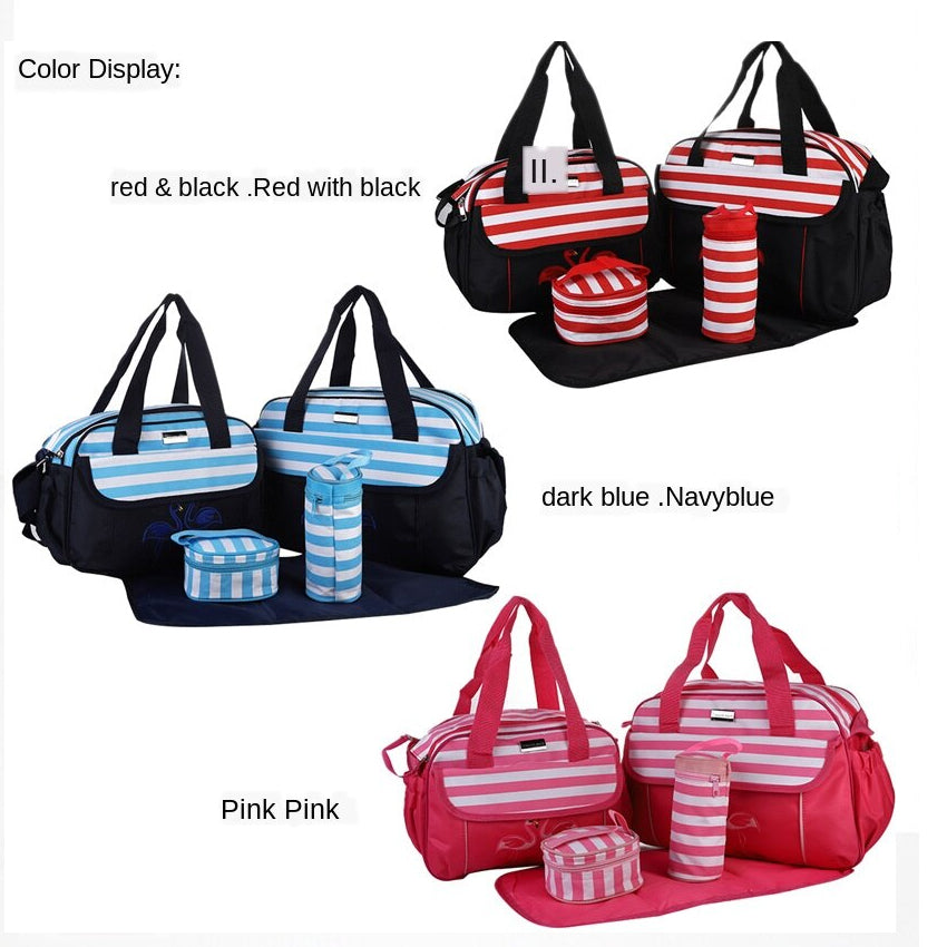 5PCS Baby Diaper bag One Shoulder Baby Bags 1069