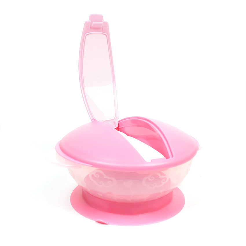 Soft Silicone bowl with suction and spoon Plate Baby Feeding Bowl Plate - YX-244(A)