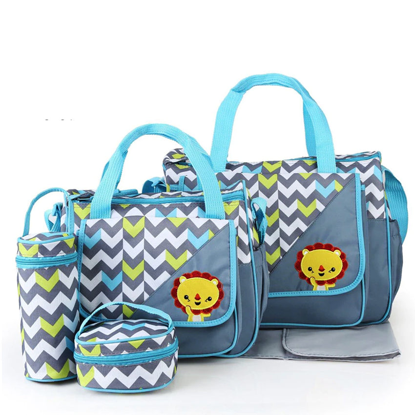 5PCS Baby Diaper bag One Shoulder Baby Bags 10040