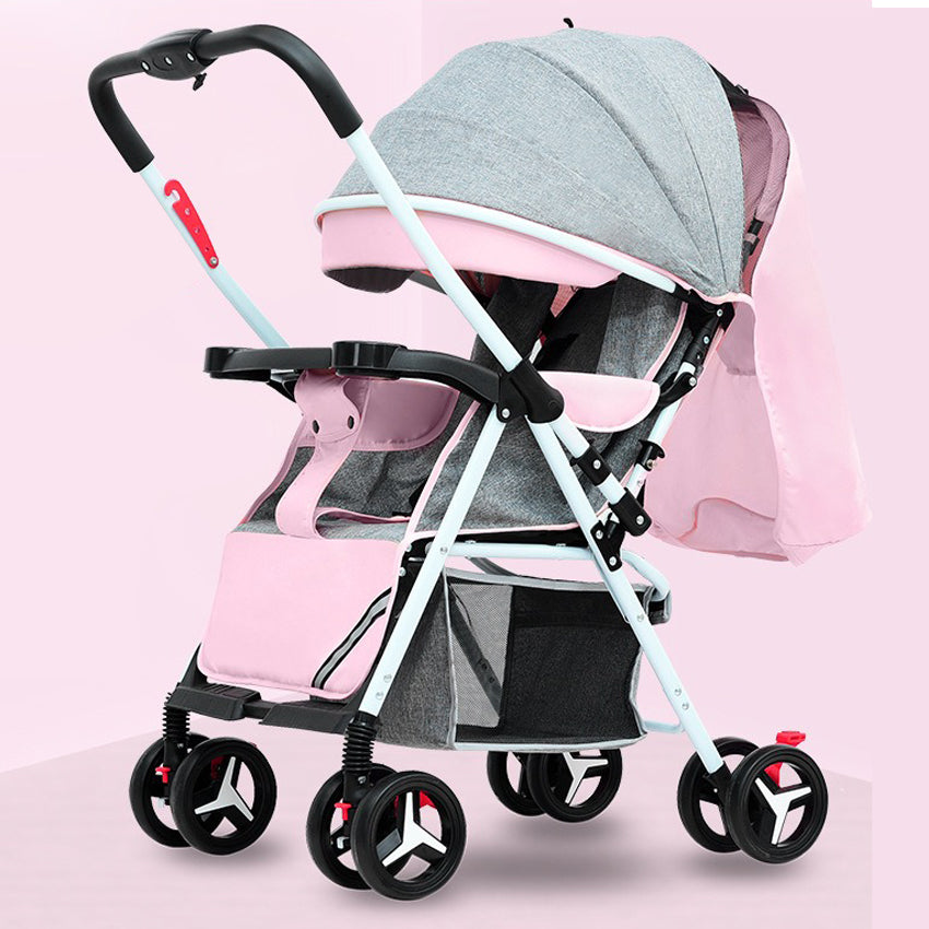 Extreme Two-Way Vertebral Line Full Roof White Tube-3 Edition Baby Stroller