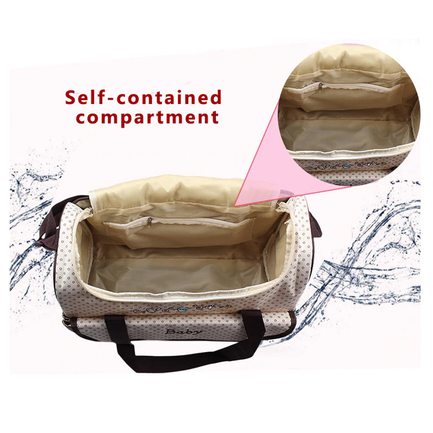 5PCS Baby Diaper bag One Shoulder Baby Bags 8804