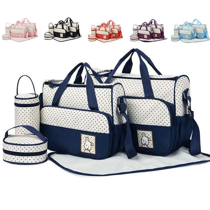 5PCS Baby Diaper bag One Shoulder Baby Bags 8816