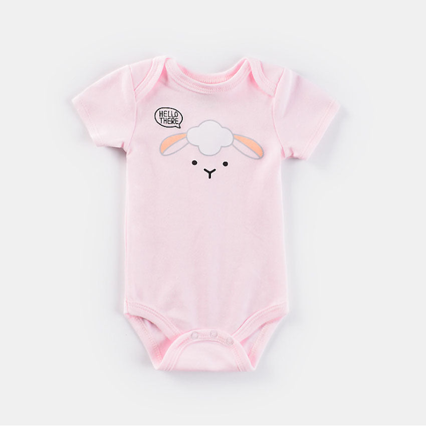 Short-sleeved Bodysuit Romper Newborn Clothes Onesies Plamb