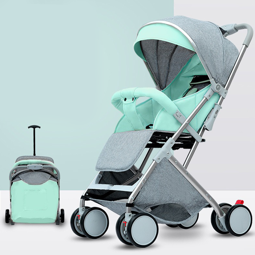 One-Key Collection Aluminum Alloy Frame 6609-Duo Edition Baby Stroller