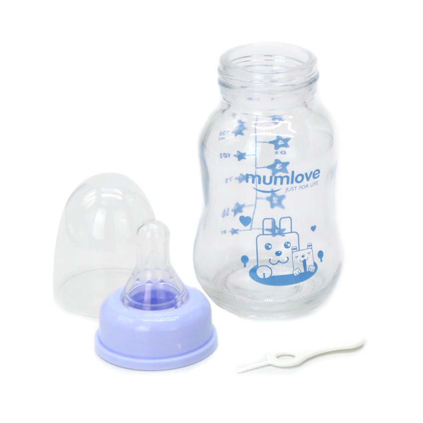 Glass Feeding Bottle 125ml/4 oz B0397