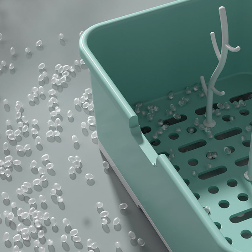 Portable Baby Bottle Drying Rack Space Saver Dust-Proof Nursing Bottle Storage Box