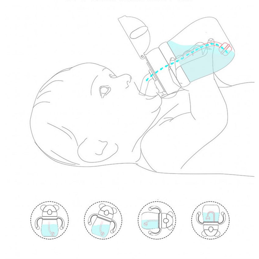 Baby learning drinking cup anti-choking portable water cup 250ML