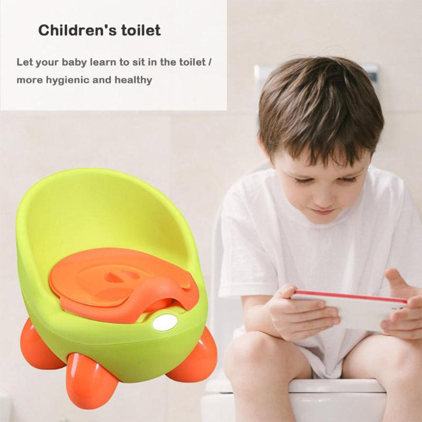 Children Toilet Training Chair Non-slip Ergonomic Design with Removable Potty Bowl