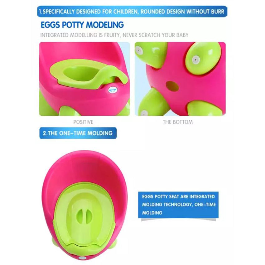 Children Toilet Training Chair Non-slip Ergonomic Design with Removable Potty Bowl