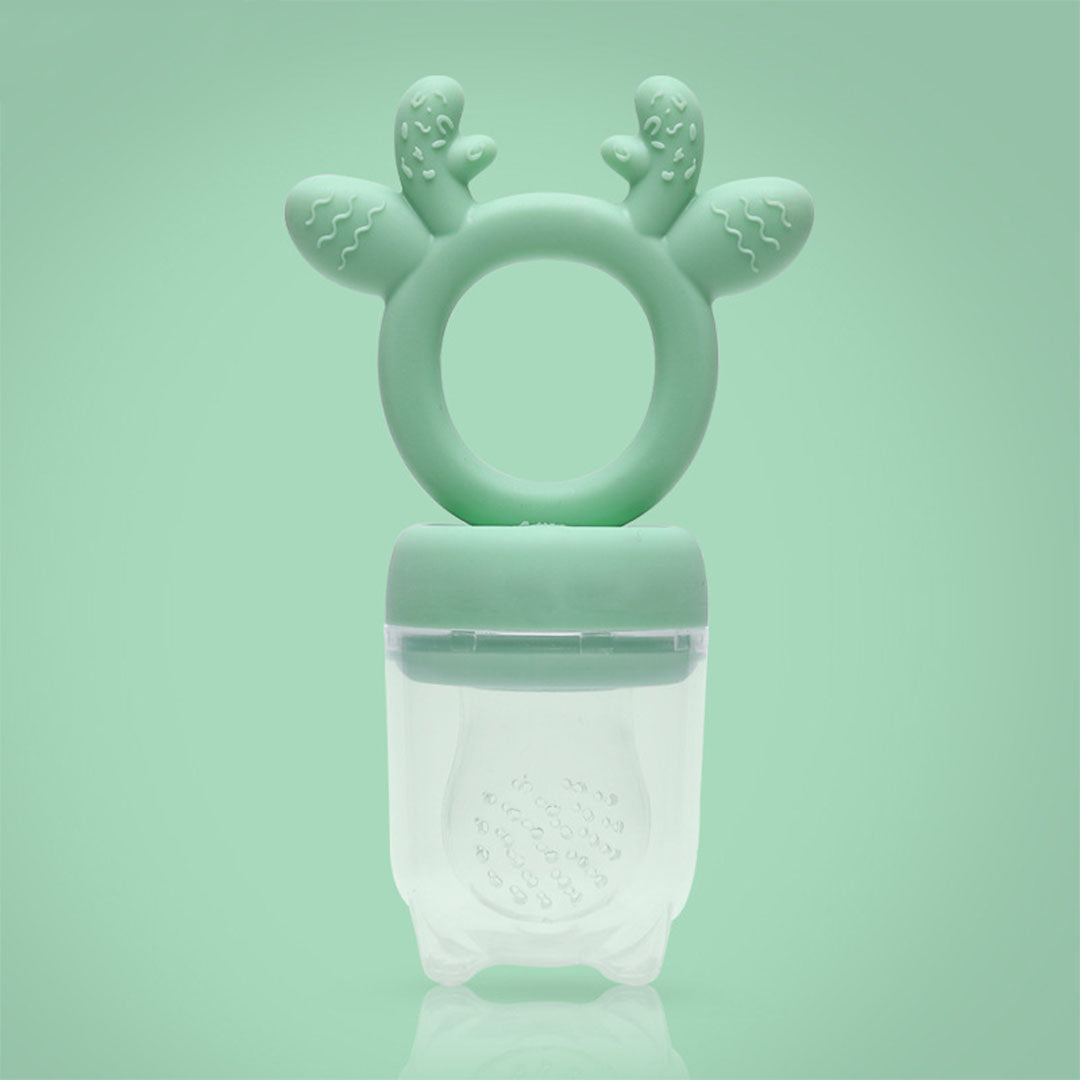 Silicone teether baby fruit bite food supplement
