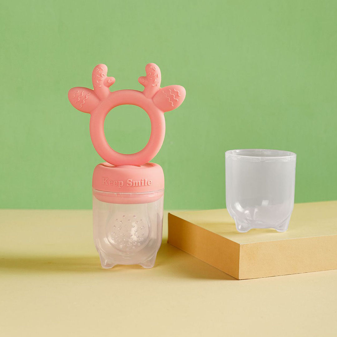 Silicone teether baby fruit bite food supplement