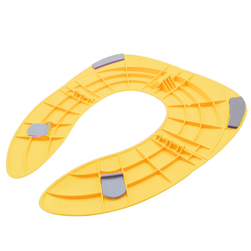 Folding Travel Potty Seat Fits Round & Oval Toilets Non-Slip Suction Cup 35x29cm