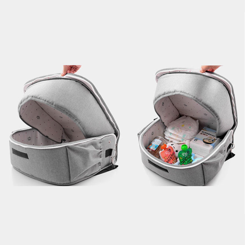 Crib middle bed newborn crib folding portable bionic bed mummy bag backpack