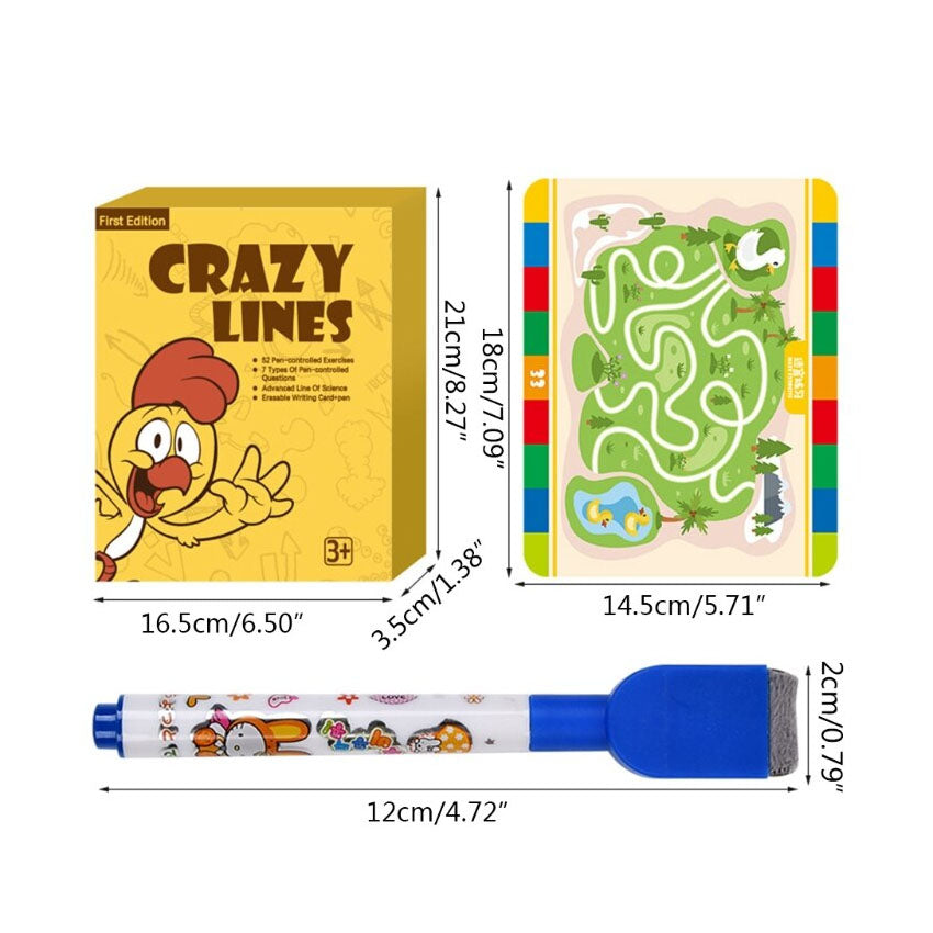 Erasable Pen Control Training Kindergarten Puzzle