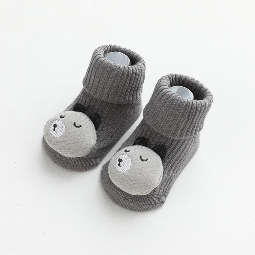 Newborn three-dimensional cartoon doll baby socks XS 0-6 months