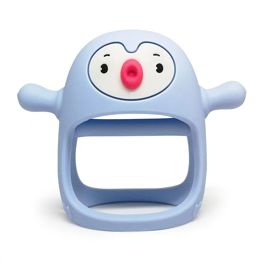 Penguin hand guard silicone teether baby anti-bite hand