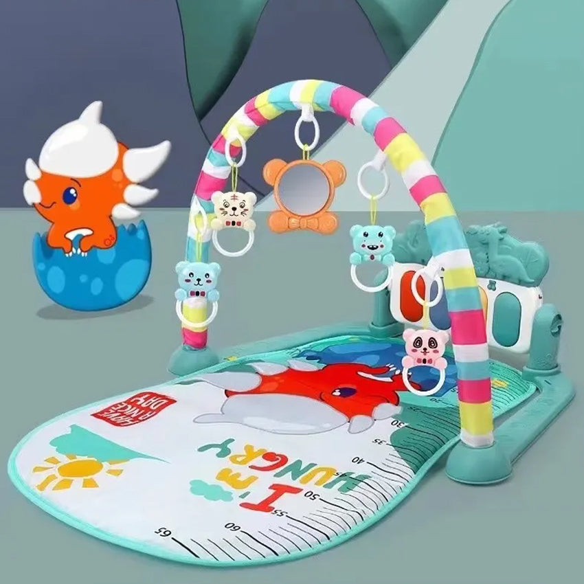 Baby pedal piano newborn fitness rack music light crawling mat