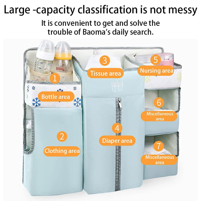 Baby bed hanging bag universal bedside storage bag