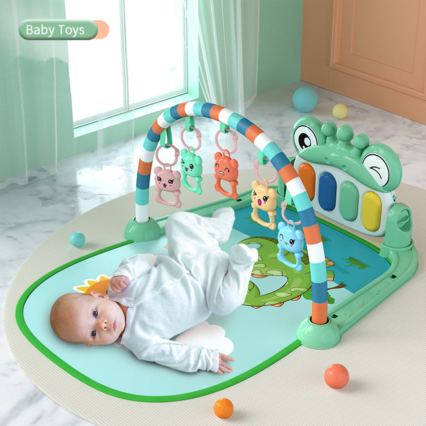 Baby Fitness Frame Music Pedal Piano Toy 0-36 Months Game Mat