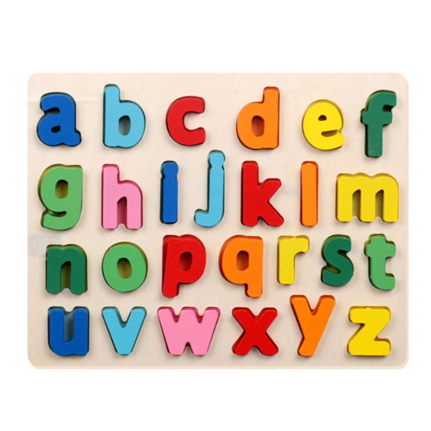 Wooden three-dimensional Alphanumeric Puzzle