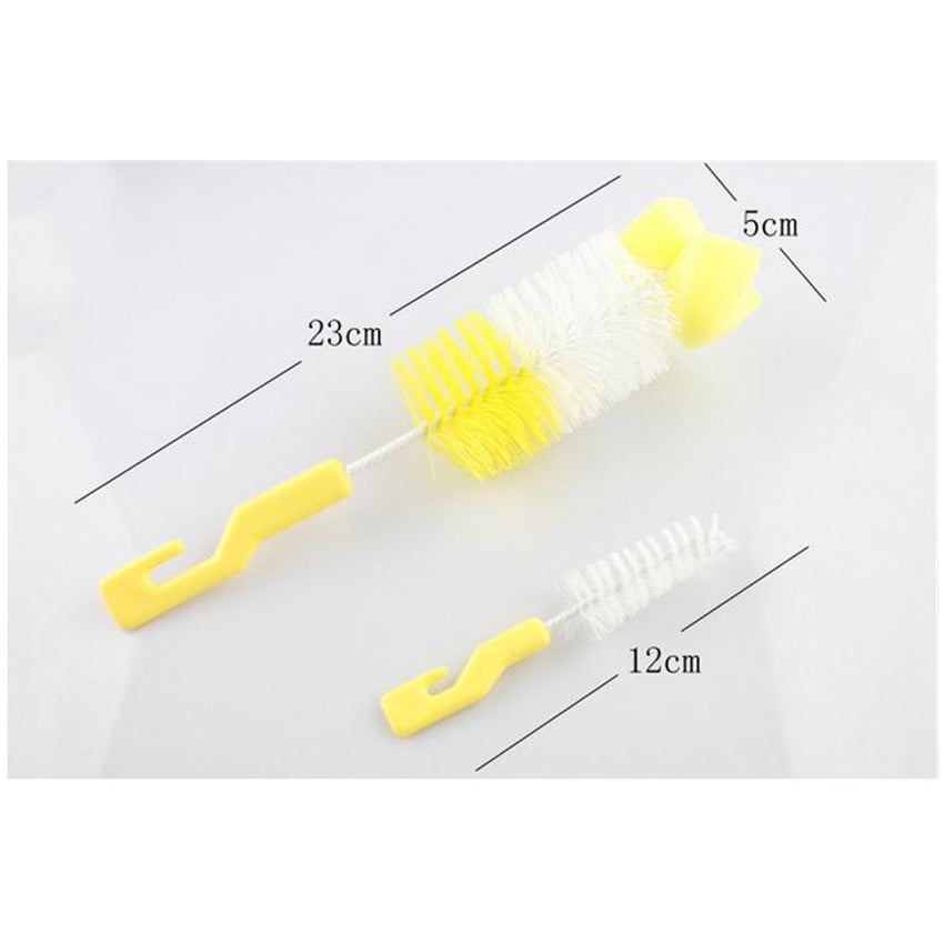 2Pcs/set Baby Nipple Milk Bottle Cup 360 Degree Sponge Cleaner YX-211