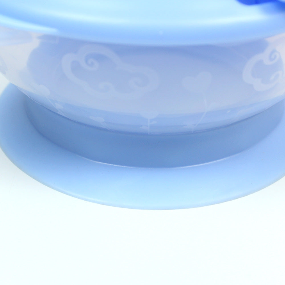 Soft Silicone bowl with suction and spoon Plate Baby Feeding Bowl Plate - YX-244(A)