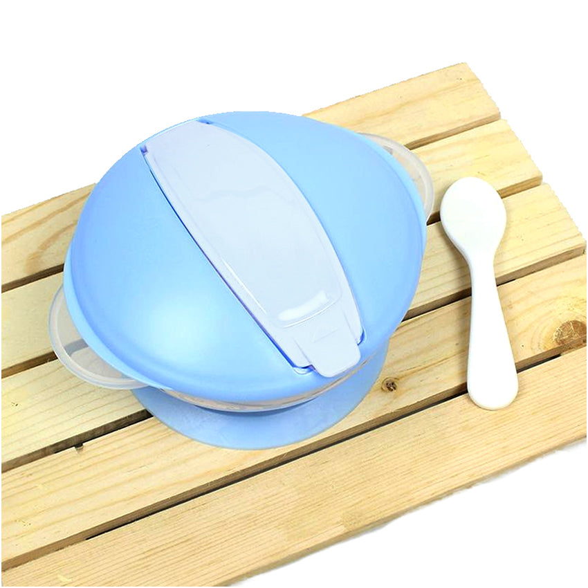 Soft Silicone bowl with suction and spoon Plate Baby Feeding Bowl Plate - YX-244(A)
