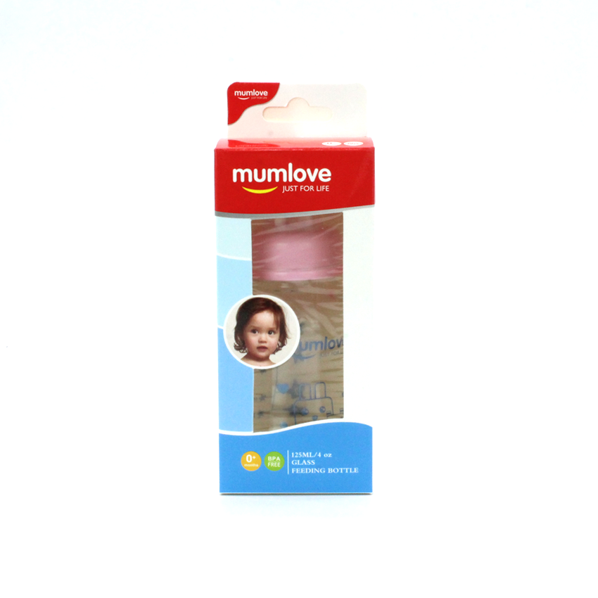 Glass Feeding Bottle 125ml/4 oz B0397