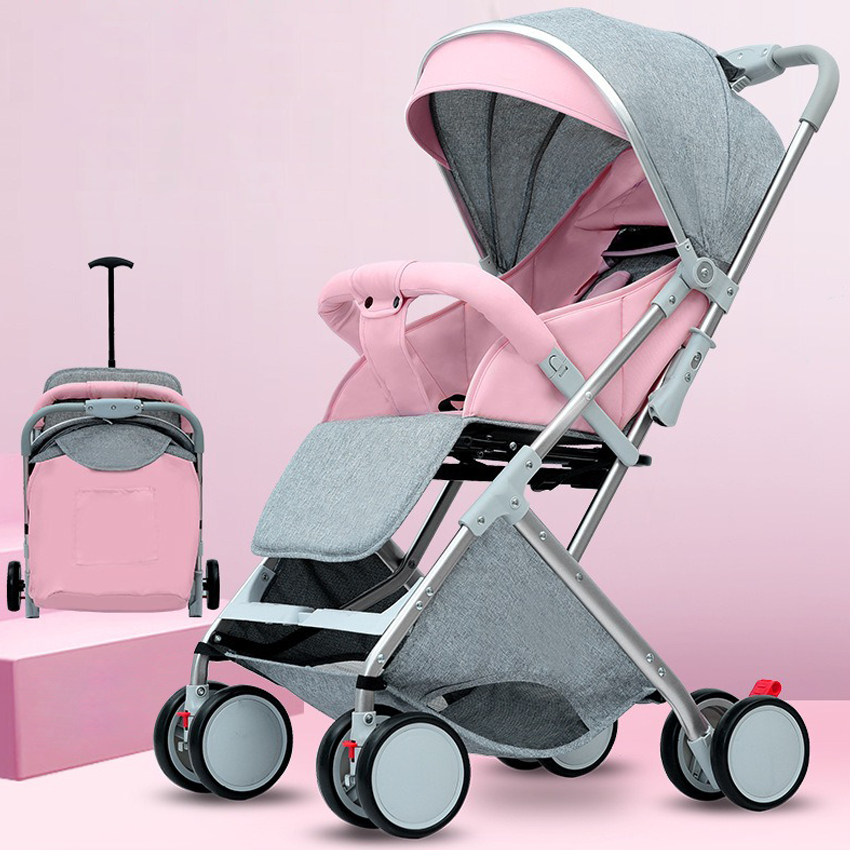 One-Key Collection Aluminum Alloy Frame 6609-Duo Edition Baby Stroller