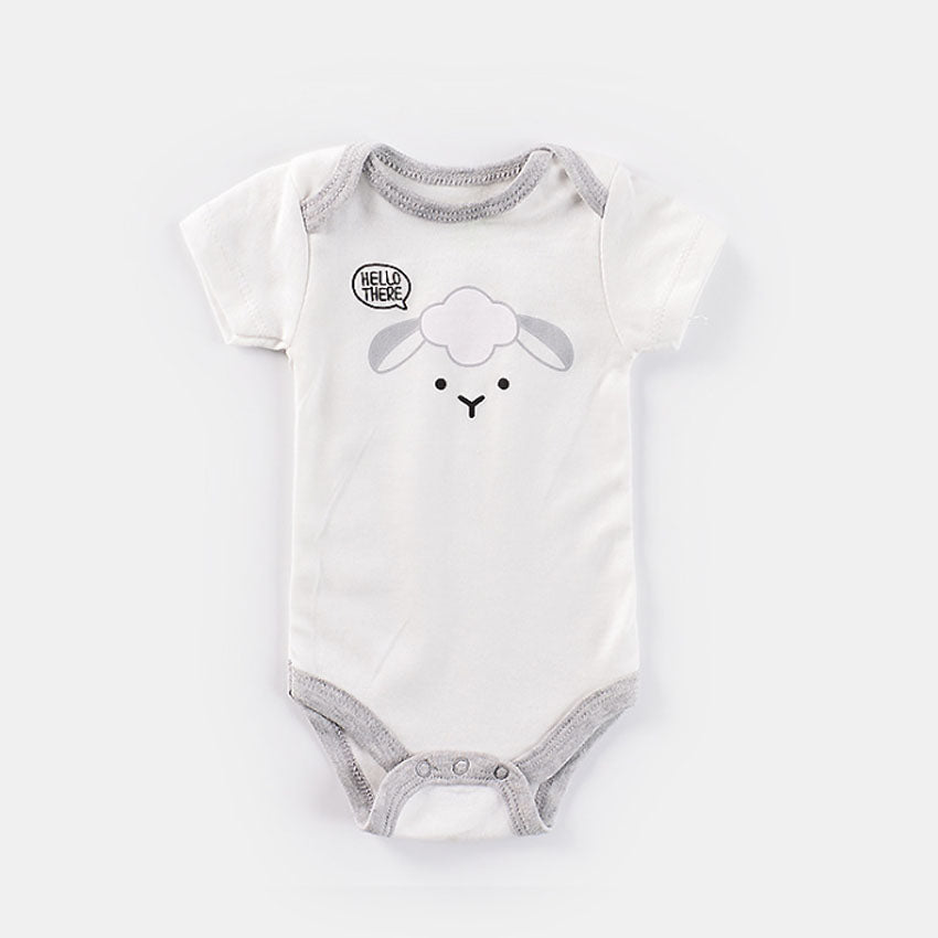 Short-sleeved Bodysuit Romper Newborn Clothes Onesies Wlamb