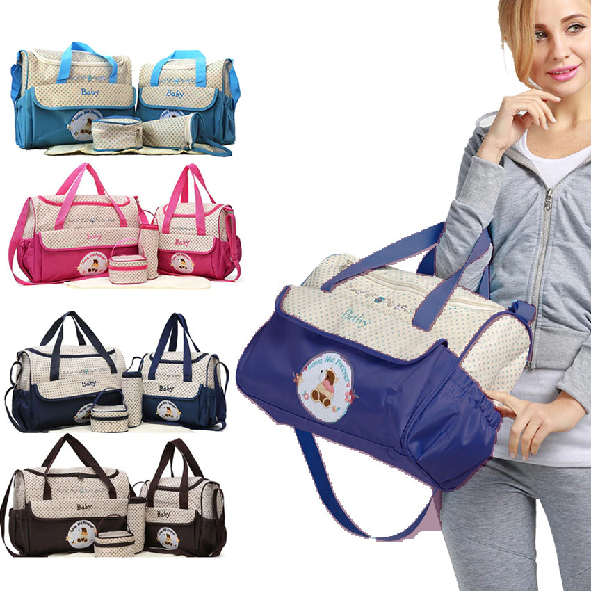 5PCS Baby Diaper bag One Shoulder Baby Bags 8804